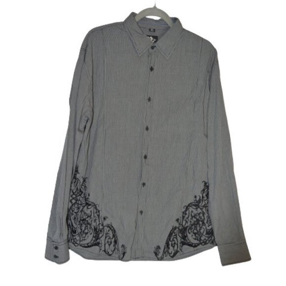 Custom Rags Men's Grey Button Down Shirt XL - Picture 1 of 3